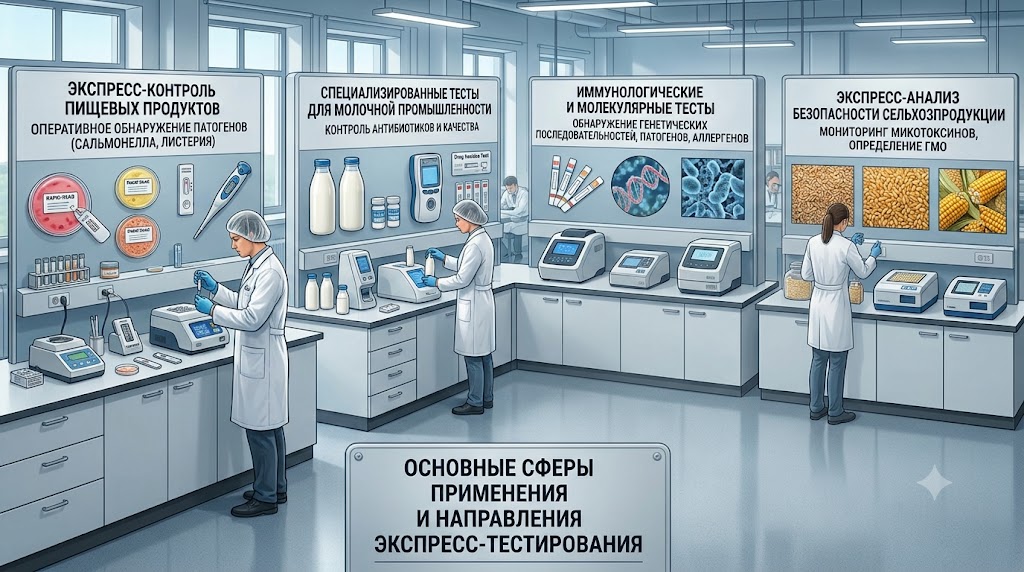 Основные сферы применения и направления экспресс-тестирования